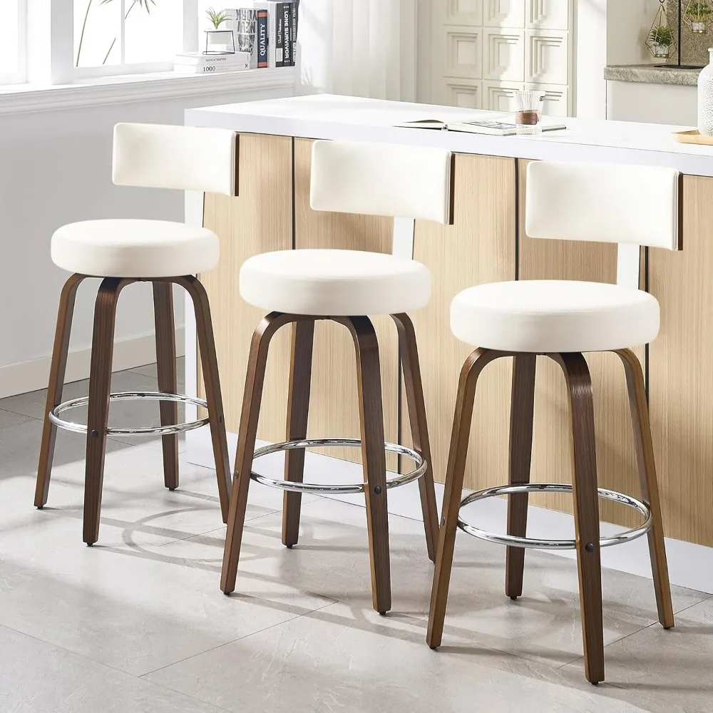 バーハイトバースツール3脚セット、フェイクレザーキッチン用ス - Commercial Kitchen And Bar のレビューと価格